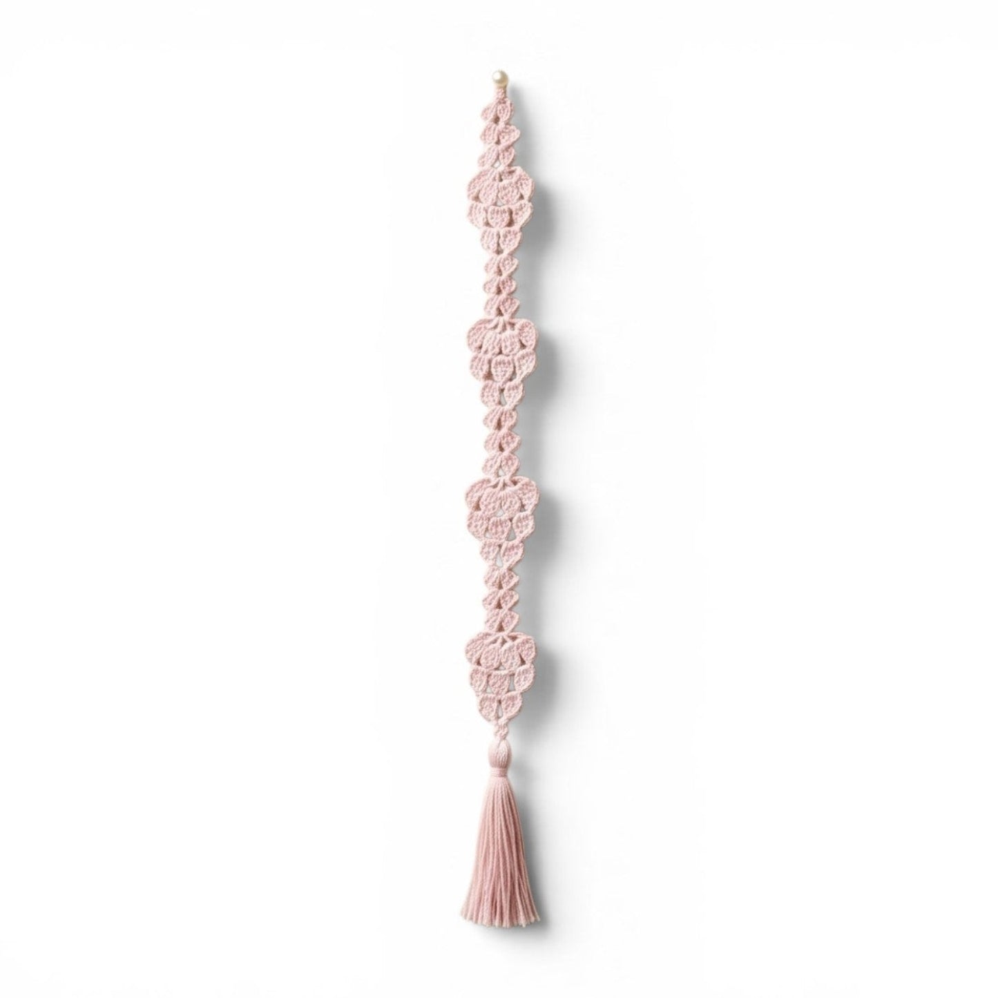 Marque-page grappes, création artisanale au crochet. Origine Champagne.